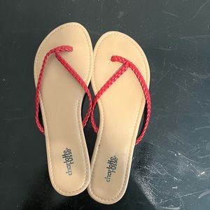 Red sandals